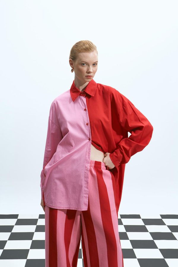 Pink Red Shirt